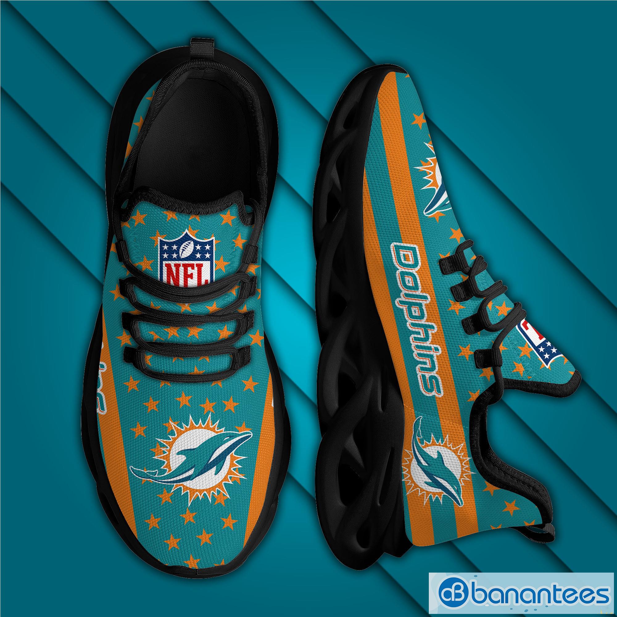 Miami Dolphins NFL Max Soul Sneakers Running Shoes - Banantees