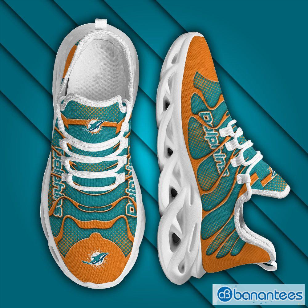 Miami Dolphins Nfl Symbol Max Soul Sneakers Sport Shoes - Banantees