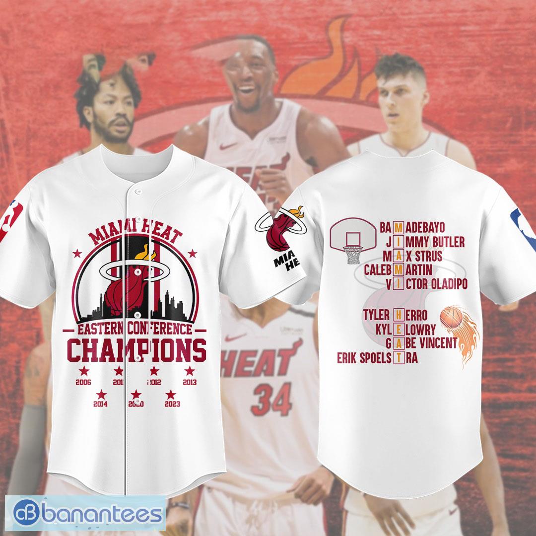Miami Heat Eastern Conference Finals Champions Apparel Indie rock band Baseball  Jersey Shirt - Banantees