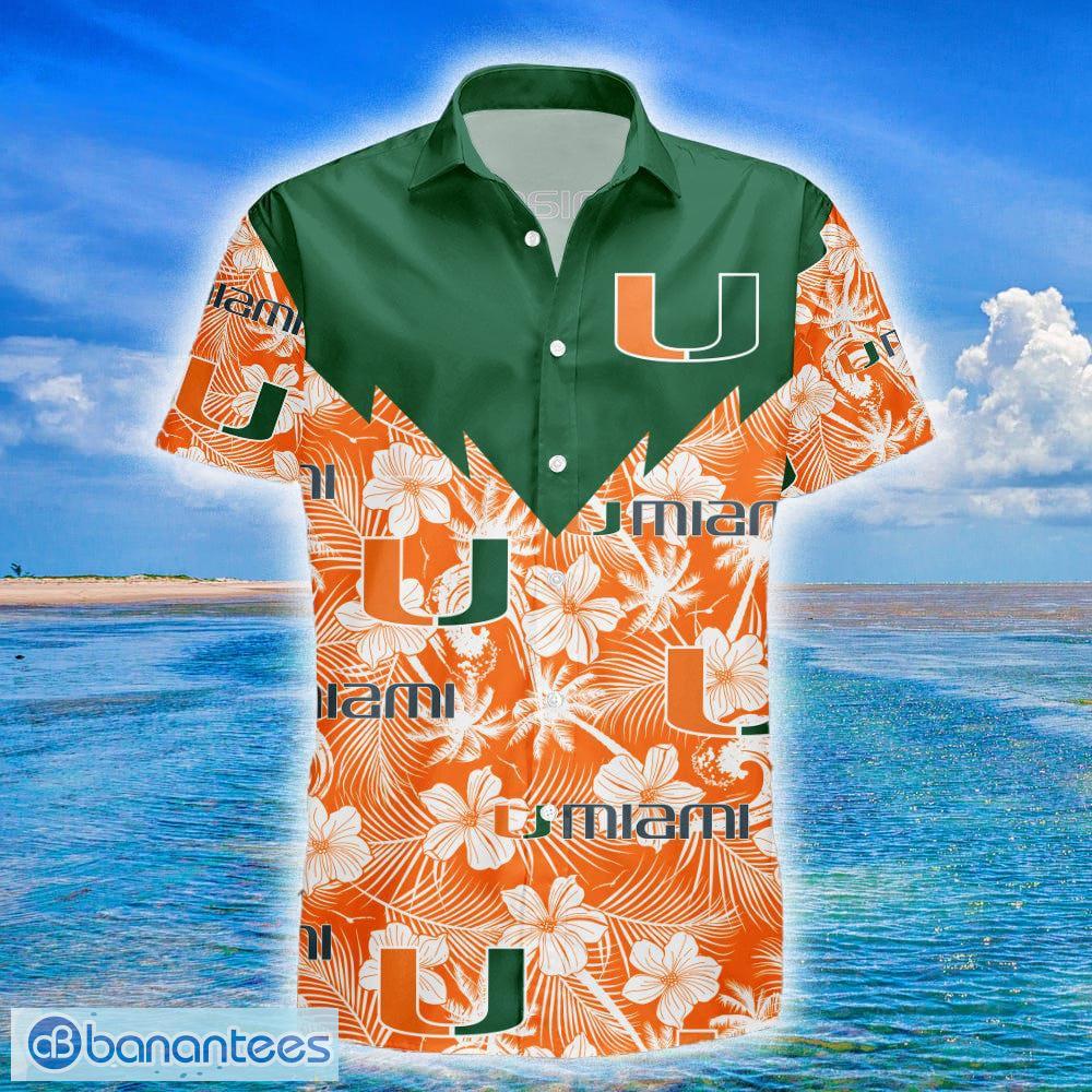 Miami Hurricanes Coconut Pattern 3D T-Shirt For Fans - Banantees
