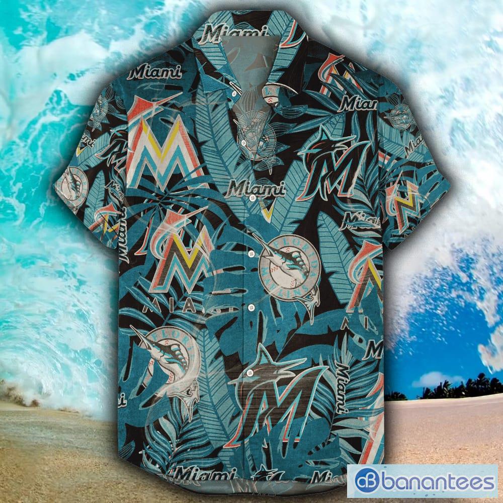 Miami Marlins MLB Flower Hawaiian Shirt Great Gift For Men Women