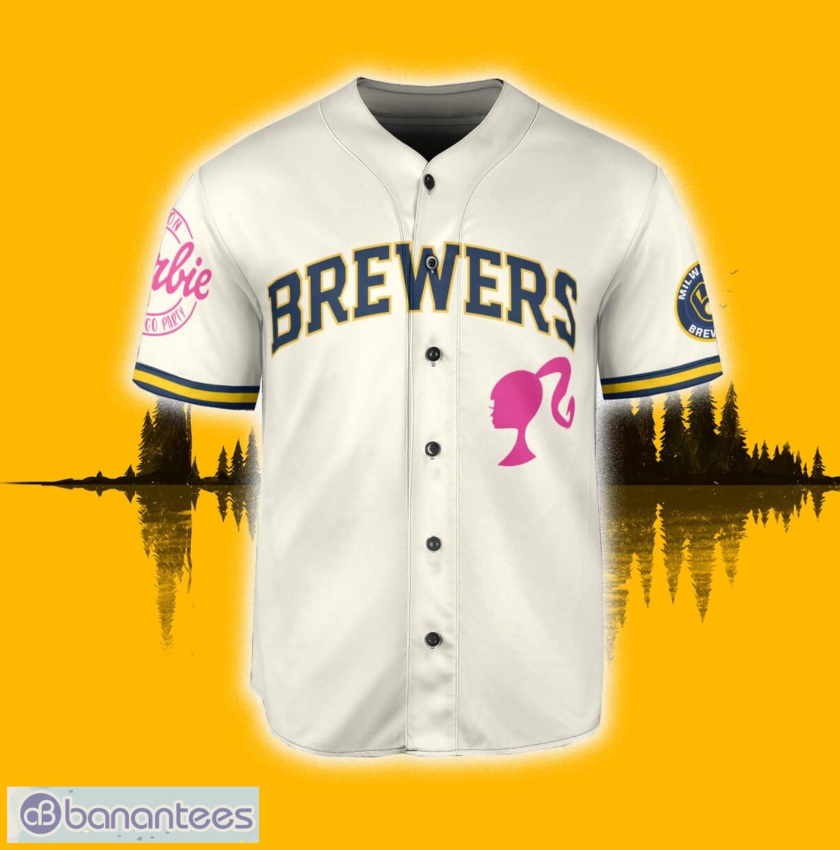 SALE!! Personalized Milwaukee Team Brewer Team Name & Number Baseball  T-Shirt