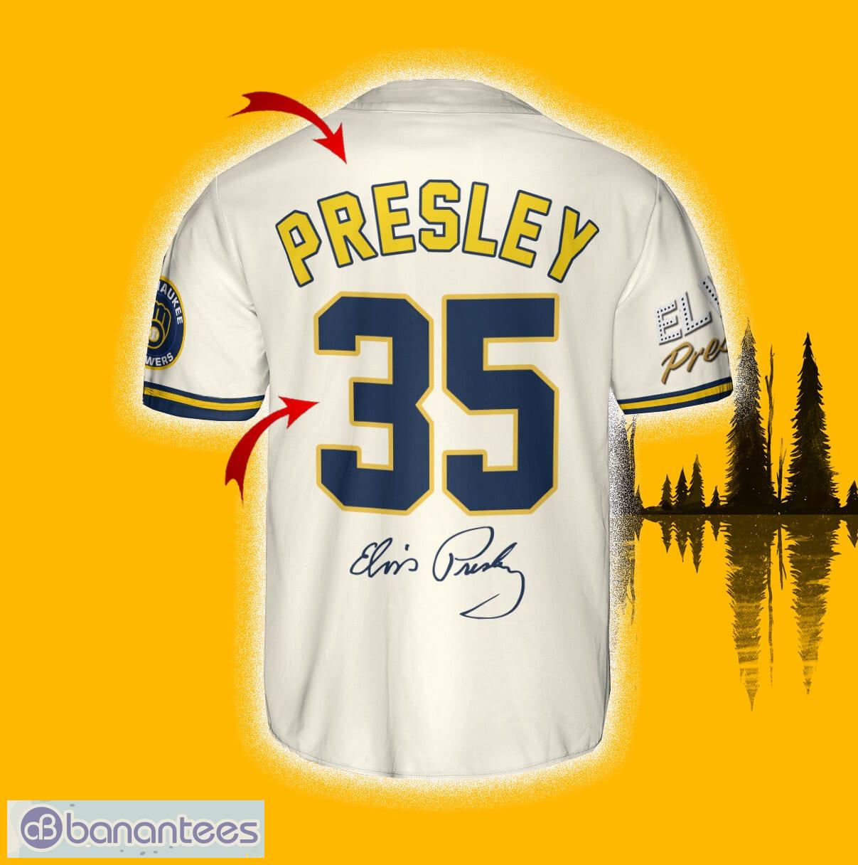 Milwaukee Brewers Barbie Jersey Baseball Shirt Cream Custom Number And Name  - Banantees