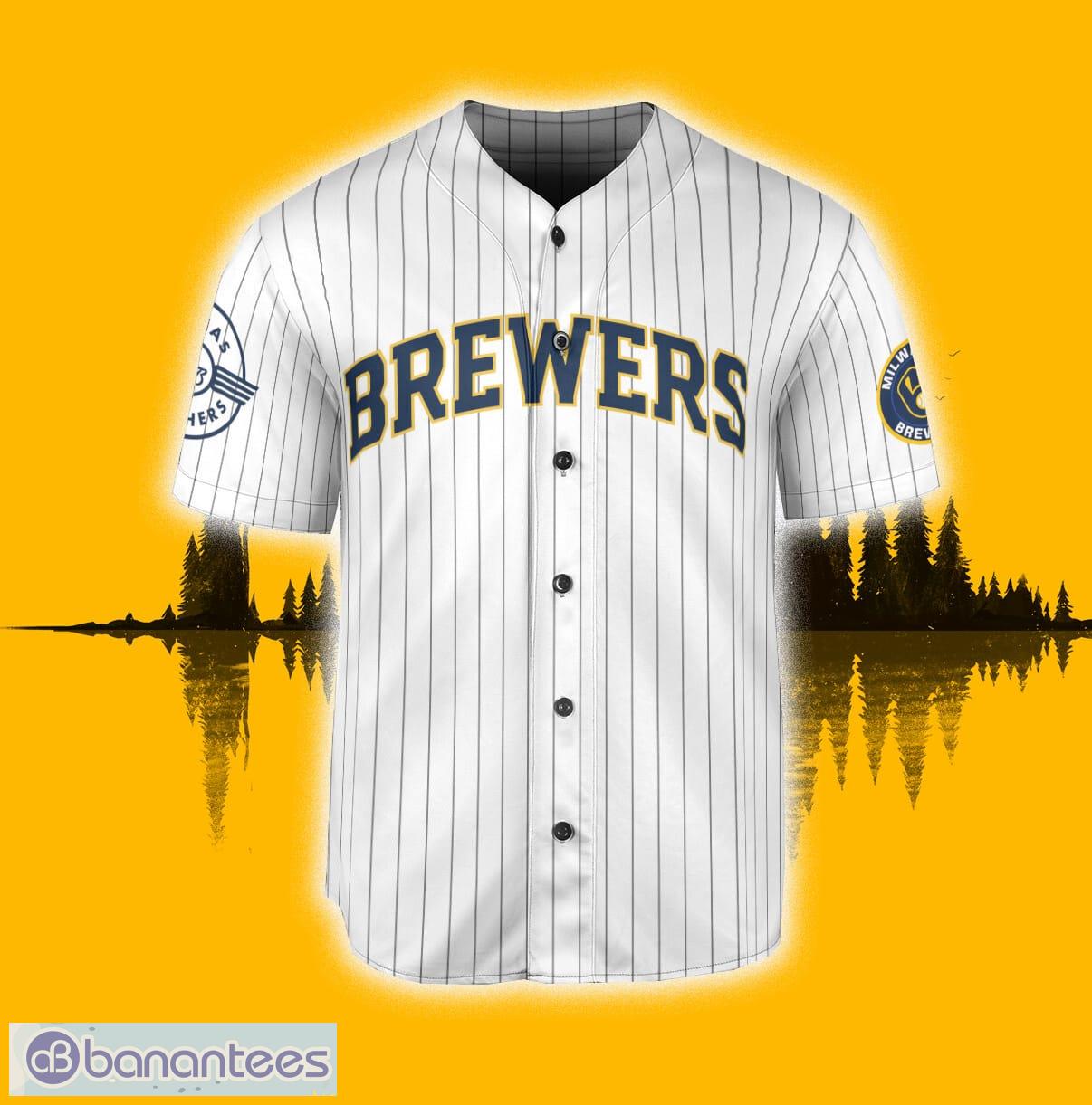 Milwaukee Brewers N. Jonas Baseball Jersey Shirt White Custom Number And  Name - Banantees