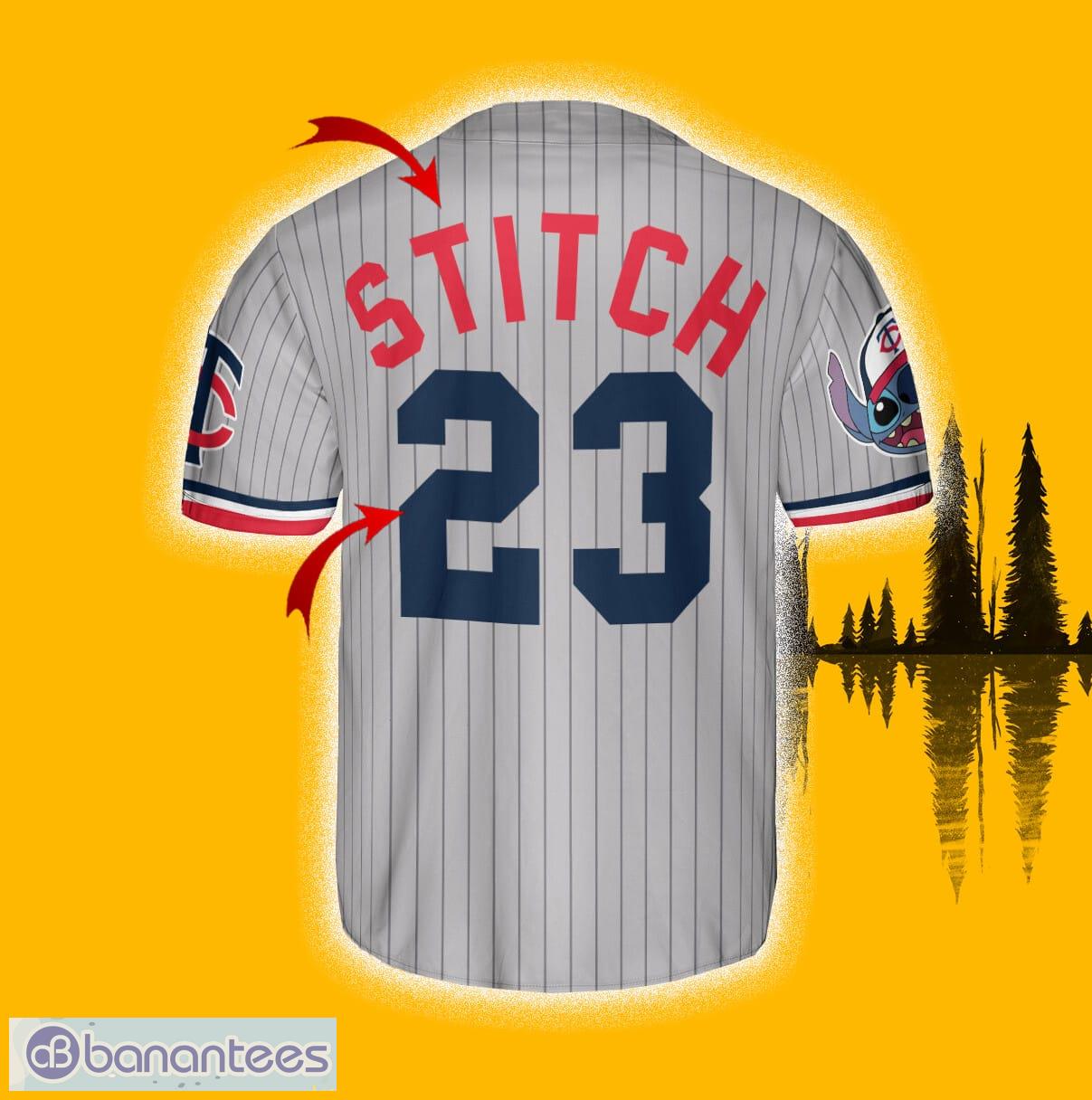 Shop Gray Dodgers Lilo & Stitch Baseball Jersey Online