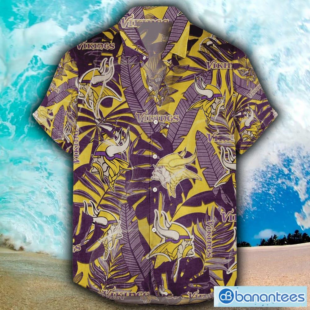 Vintage Beach Shirt Minnesota Vikings Hawaiian Shirt