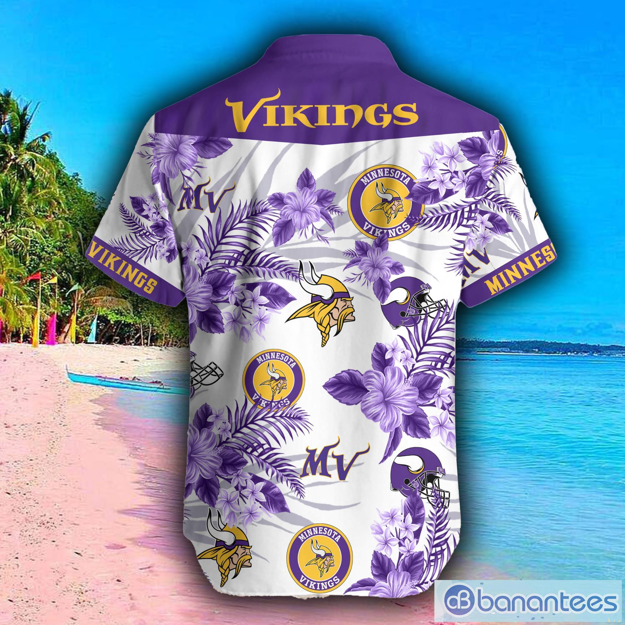 Minnesota Vikings NFL Floral Full Print Unisex Hawaiian Shirt