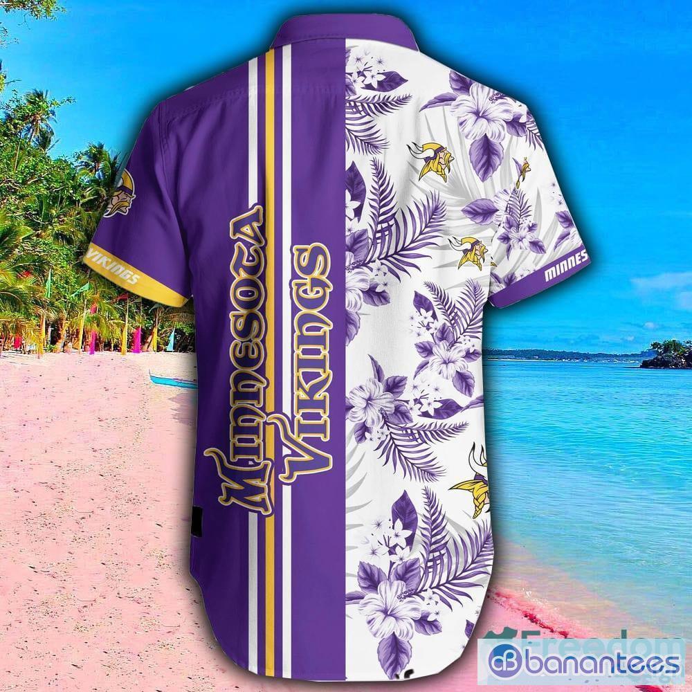 Minnesota Vikings Custom Name NFL Hawaiian Shirt And Shorts Gift For Men  And Women Fans - Banantees