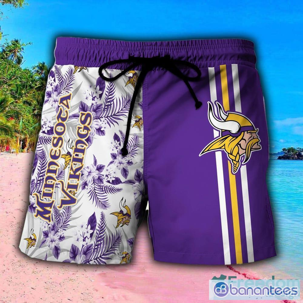 Minnesota Vikings NFL Logo Combo Hawaiian Shirt And Short Summer