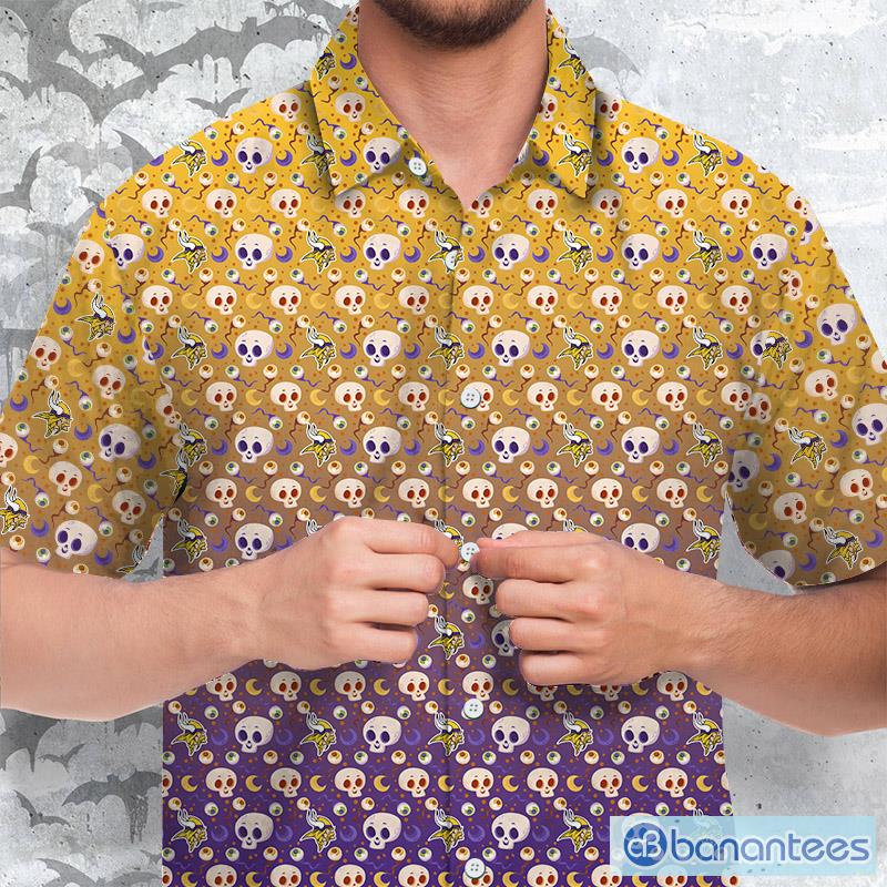 Minnesota Vikings Hawaiian Shirt,Aloha Shirt,NFL,Skull Hawaiian Shirt -  Ingenious Gifts Your Whole Family