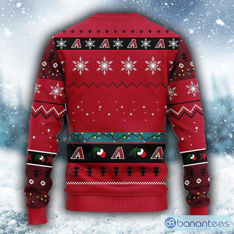 MLB Arizona Diamondbacks Grinch Christmas Ugly 3D Sweater For Men