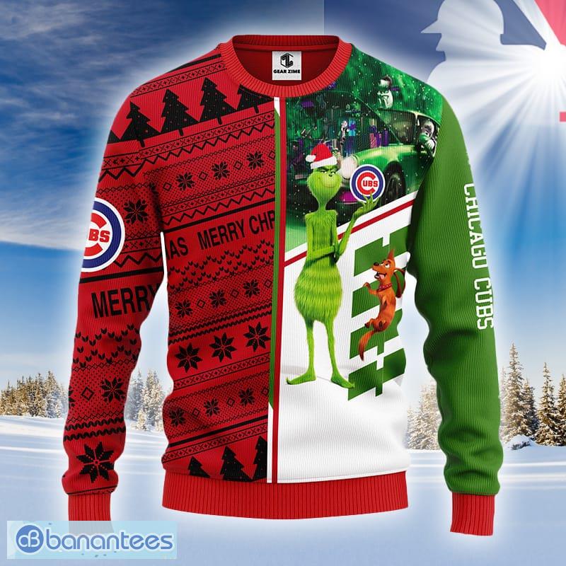 MLB Logo Chicago Cubs Funny Grinch Ideas Ugly Christmas Sweater Gift For  Fans - Banantees