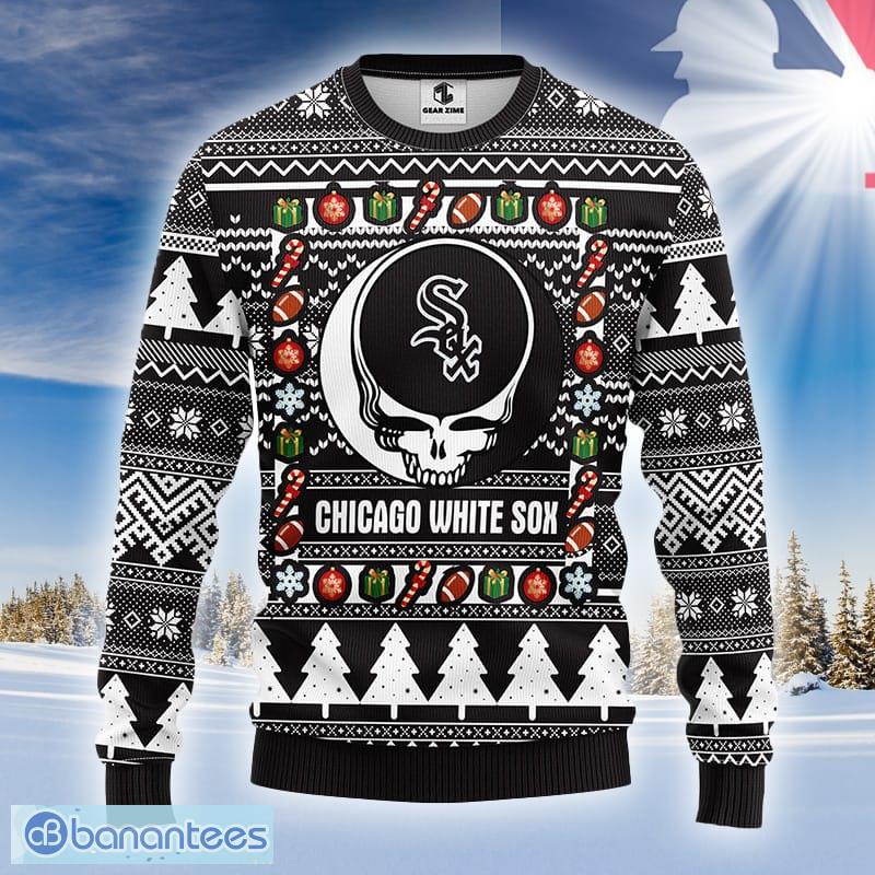 MLB Sport Fans Chicago White Sox Grateful Dead Christmas Gift Pattern Ugly  Christmas Sweater - Freedomdesign