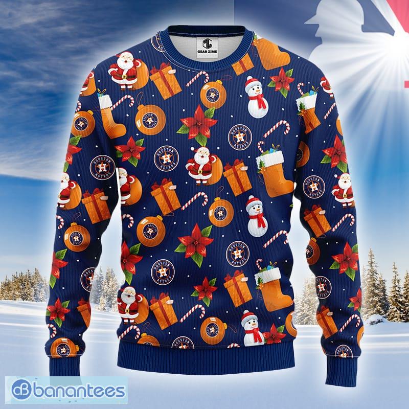 MLB Logo Houston Astros Skull Flower Ugly Ugly Christmas Sweater Gift For  Fans - Banantees