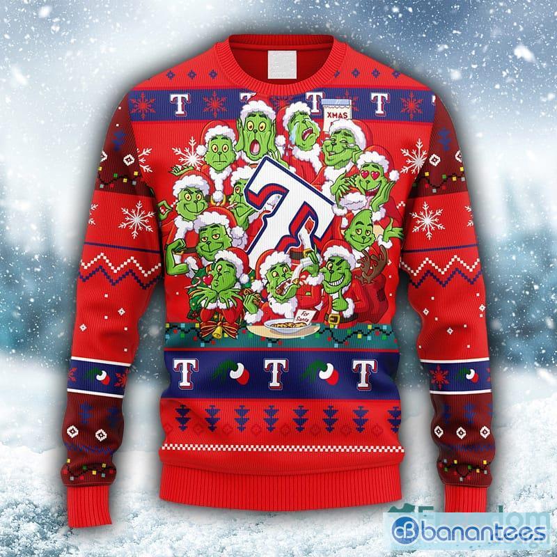 MLB Tampa Bay Rays Grinch Ugly Christmas Sweater - The Clothes You