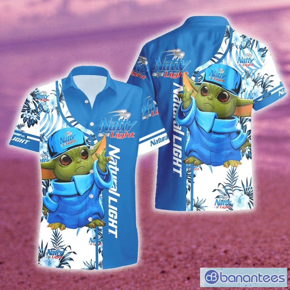 natural light beer baby yoda hawaiian shirt and shorts gift hawaiian tropical beach 1 image Natural Light Beer Baby Yoda Hawaiian Shirt And Shorts Gift Hawaiian Tropical Beach - Natural Light Beer Baby Yoda Hawaiian Shirt And Short_2