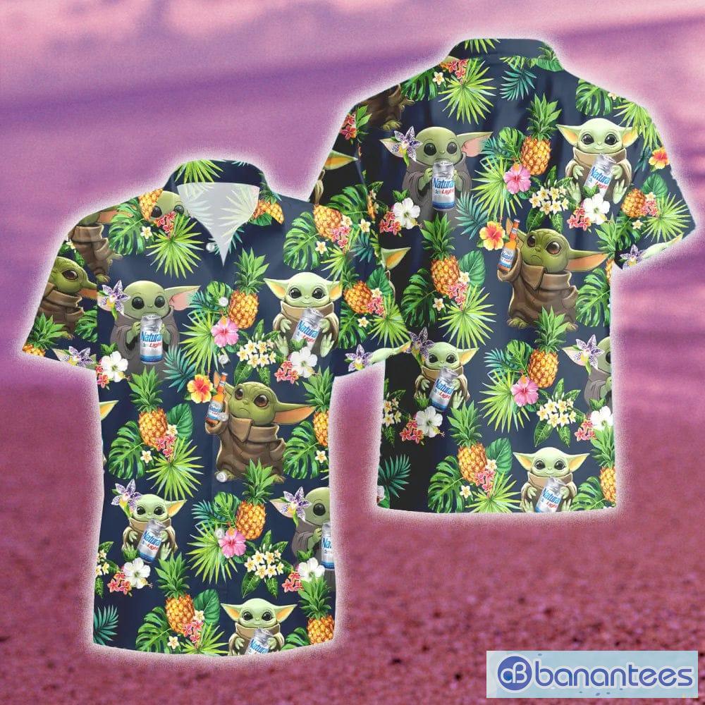 Coors Light Beer Baby Yoda Hawaiian Shirt And Shorts Gift Hawaiian Tropical  Beach - Banantees