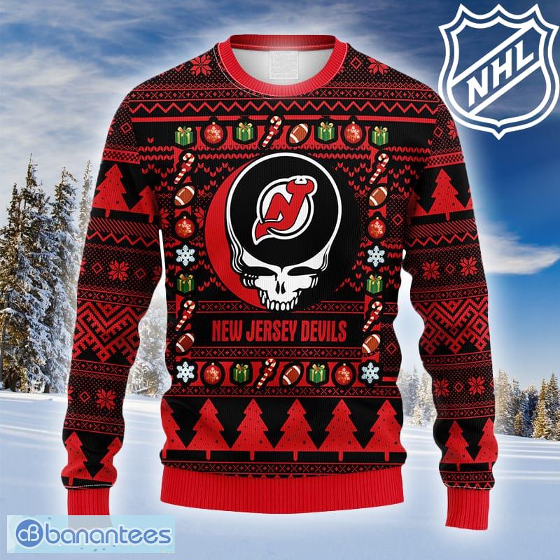 New York Rangers Grateful Dead Logo NHL Fans Ugly Christmas Sweater Gift Men  Women - Banantees