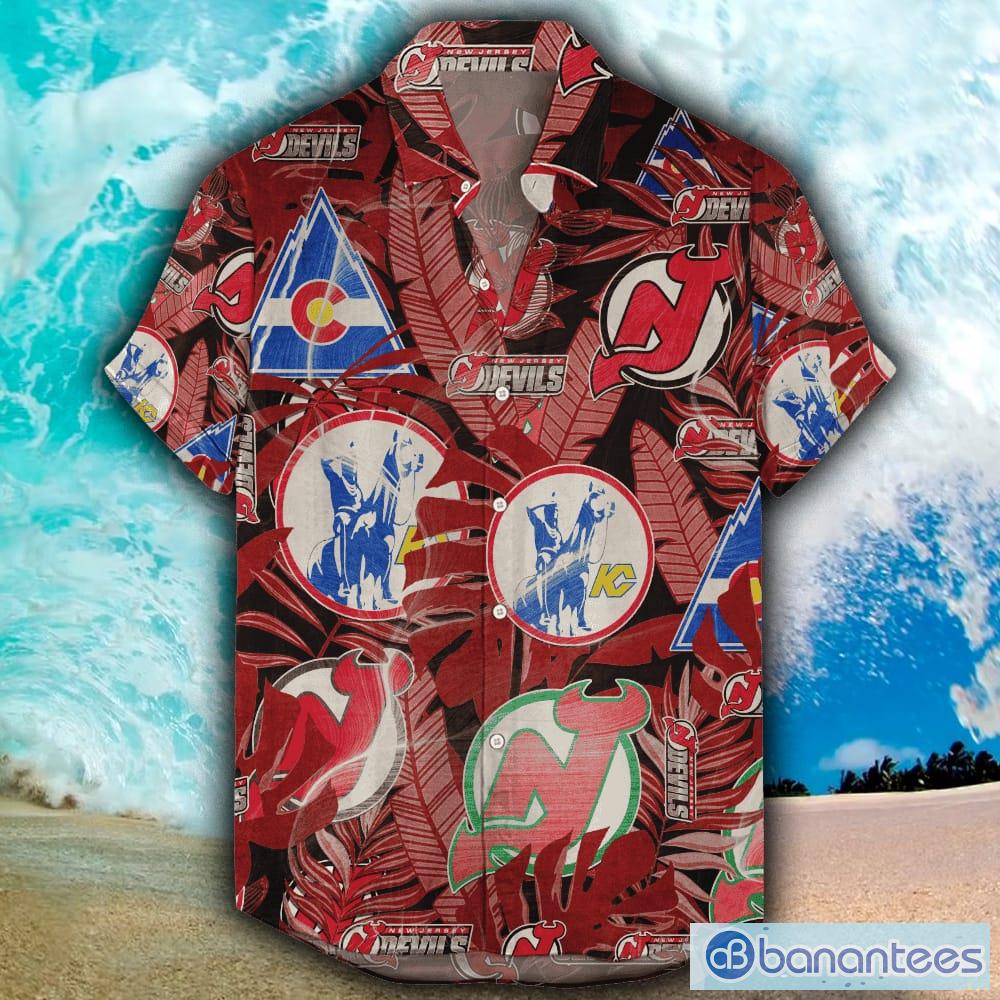 The best selling] New Jersey Devils NHL Flower 3D All Over Print Hawaiian  Shirt