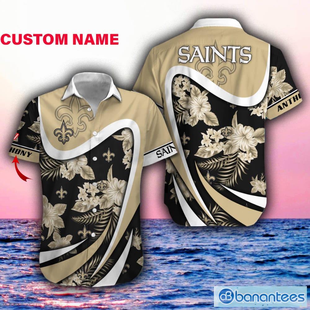 New Orleans Saints NFL Custom Name Hawaiian Shirt Style Gift For