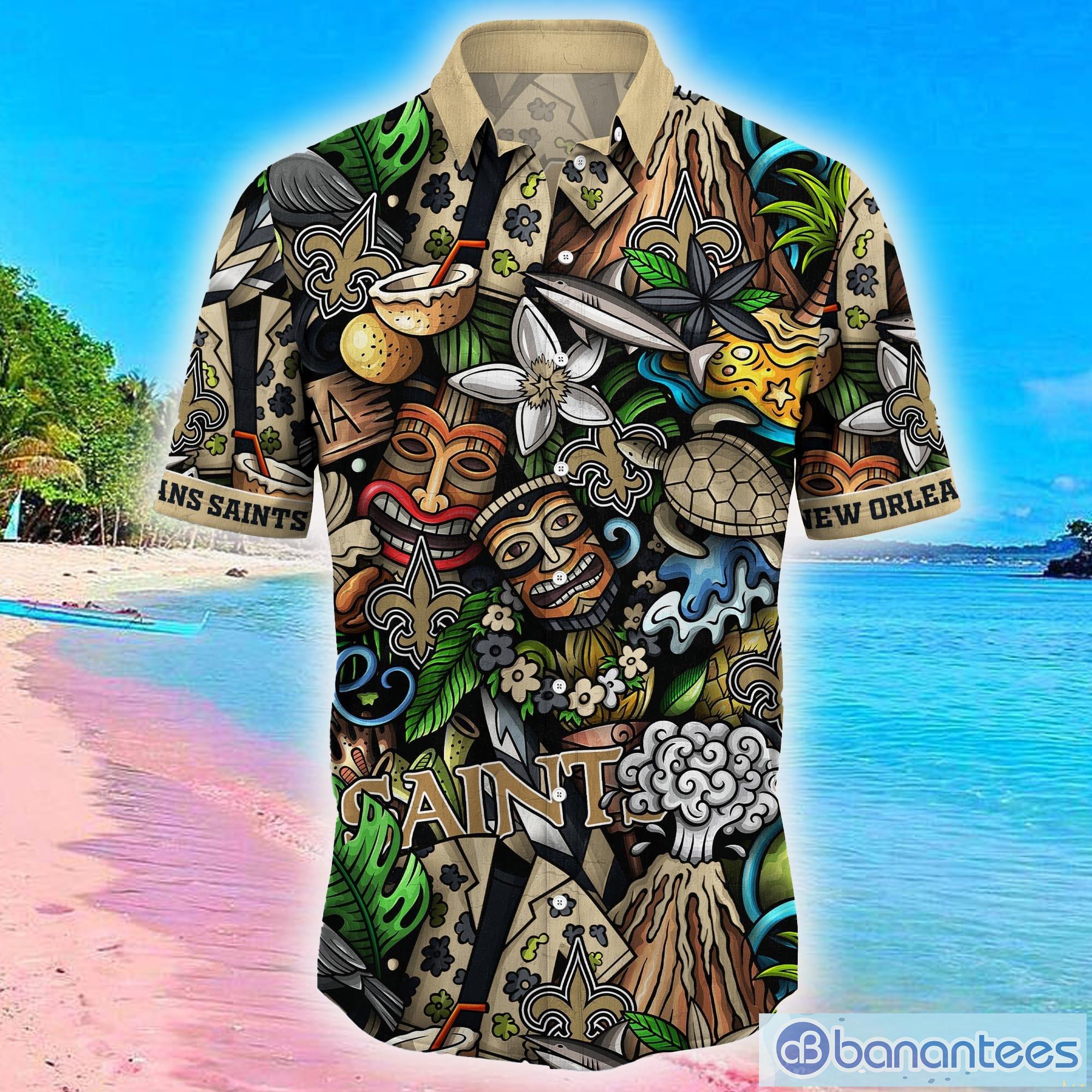 New Orleans Saints 3D Hawaiian Shirt And Shorts For Men And Women Gift Fans  - Banantees