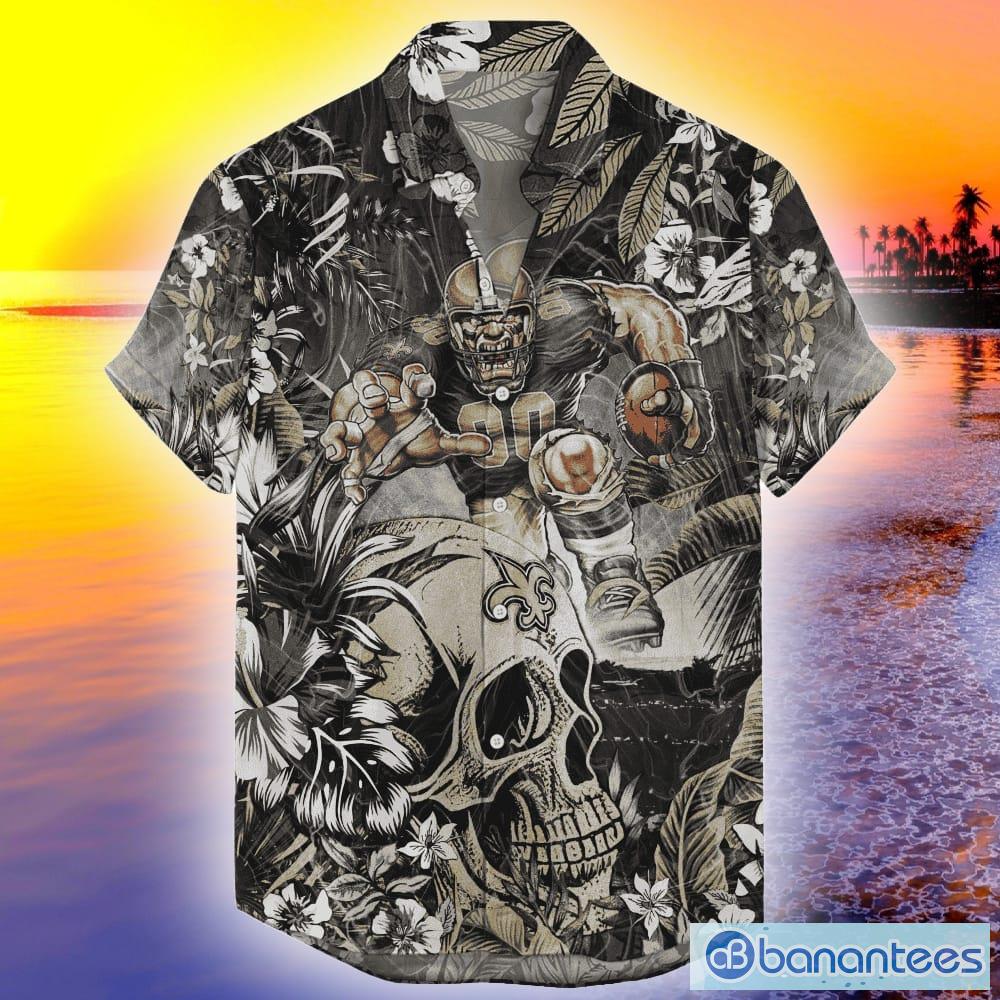 Nfl New Orleans Saints Skull Tropical 3D T Shirt Men And Women For Fans -  Banantees