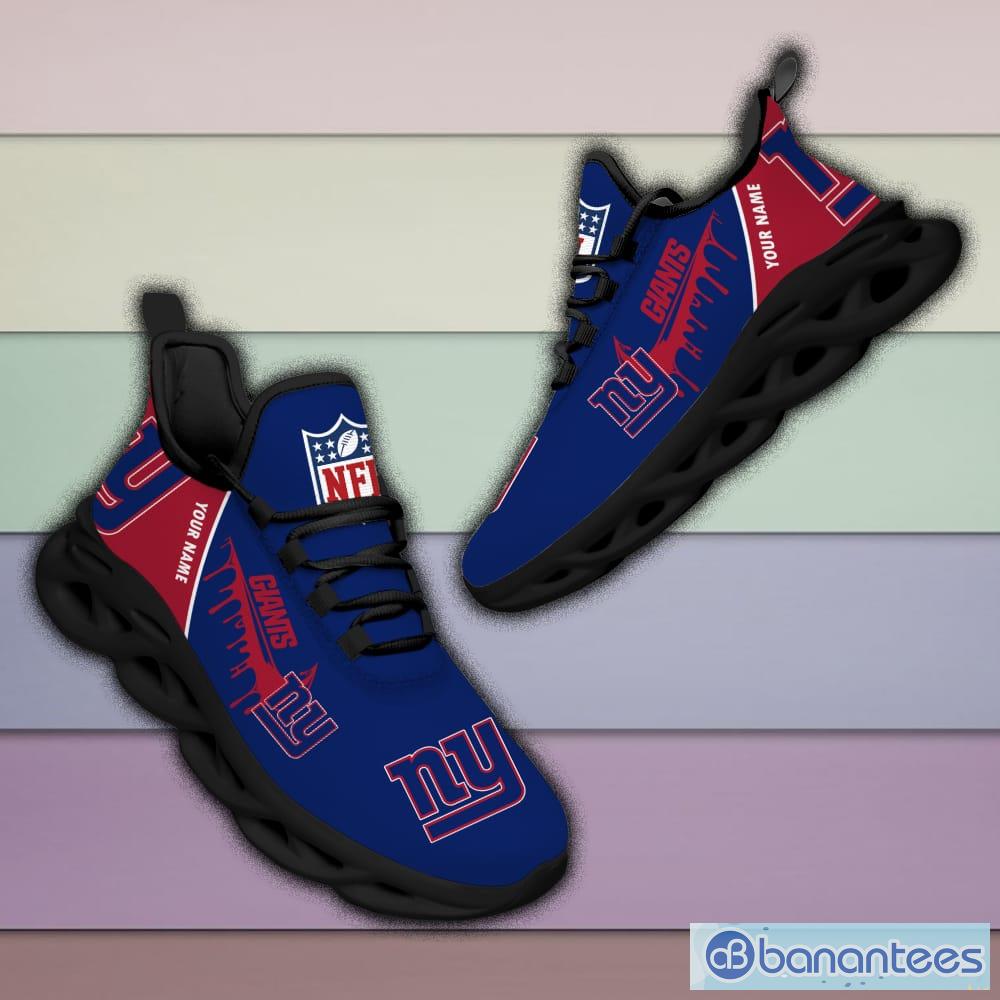 New York Giants NFL Max Soul Shoes Custom Name Sneakers For Men And Women