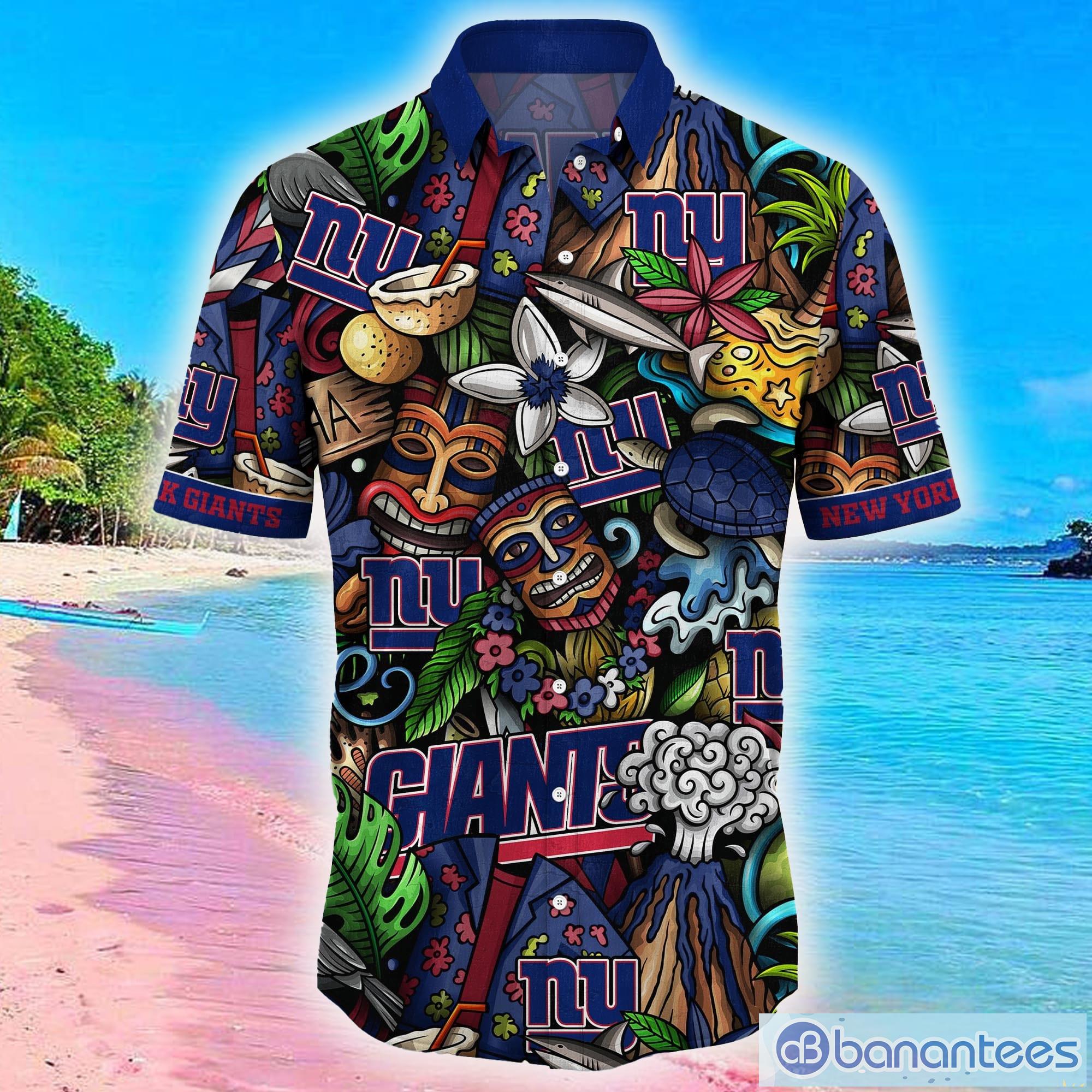 New York Giants Nfl Hawaii Aloha Full Shirts Men And Women For Fans -  Banantees