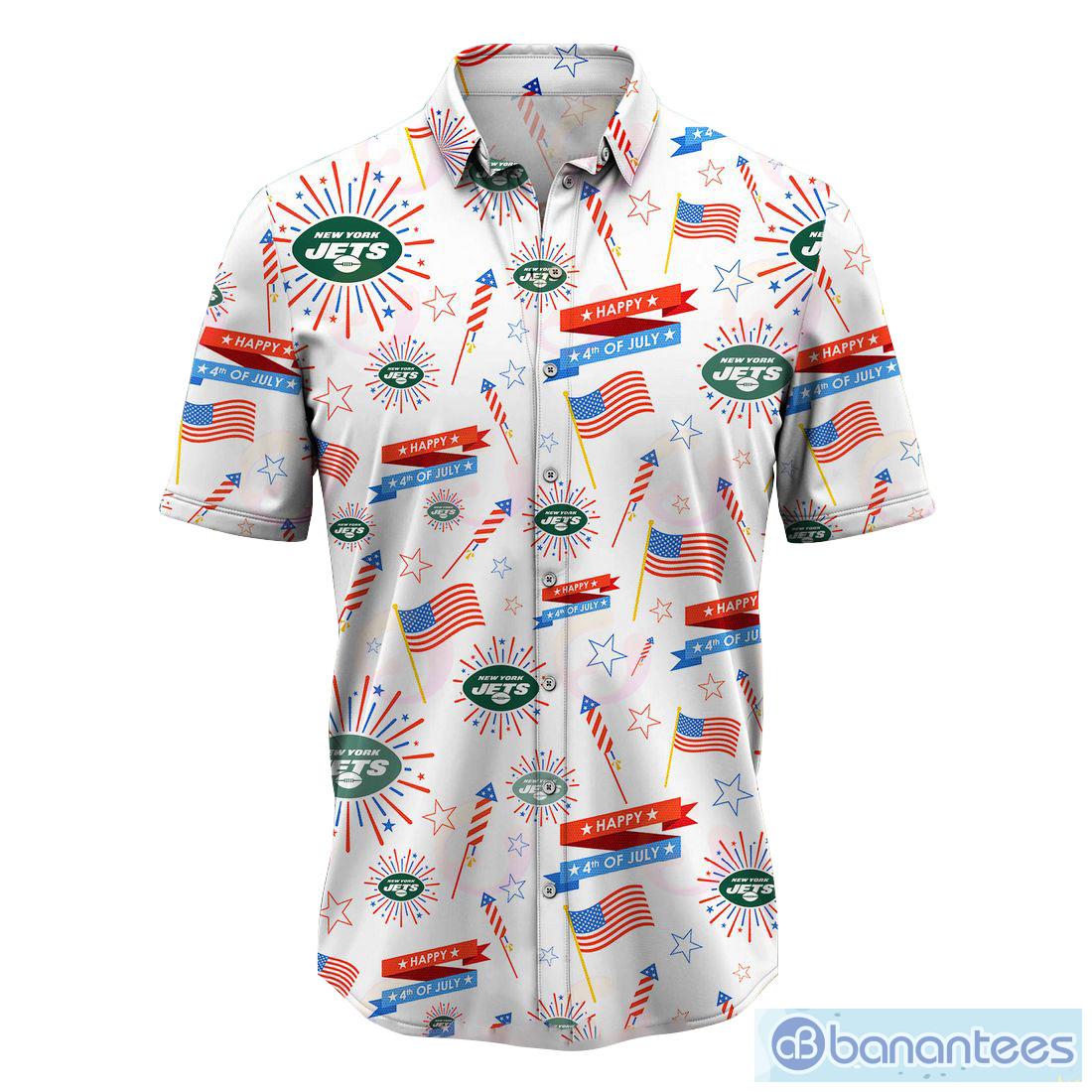 New York Jets NFL Custom Name Hawaiian Shirt For Beach Lover - Freedomdesign