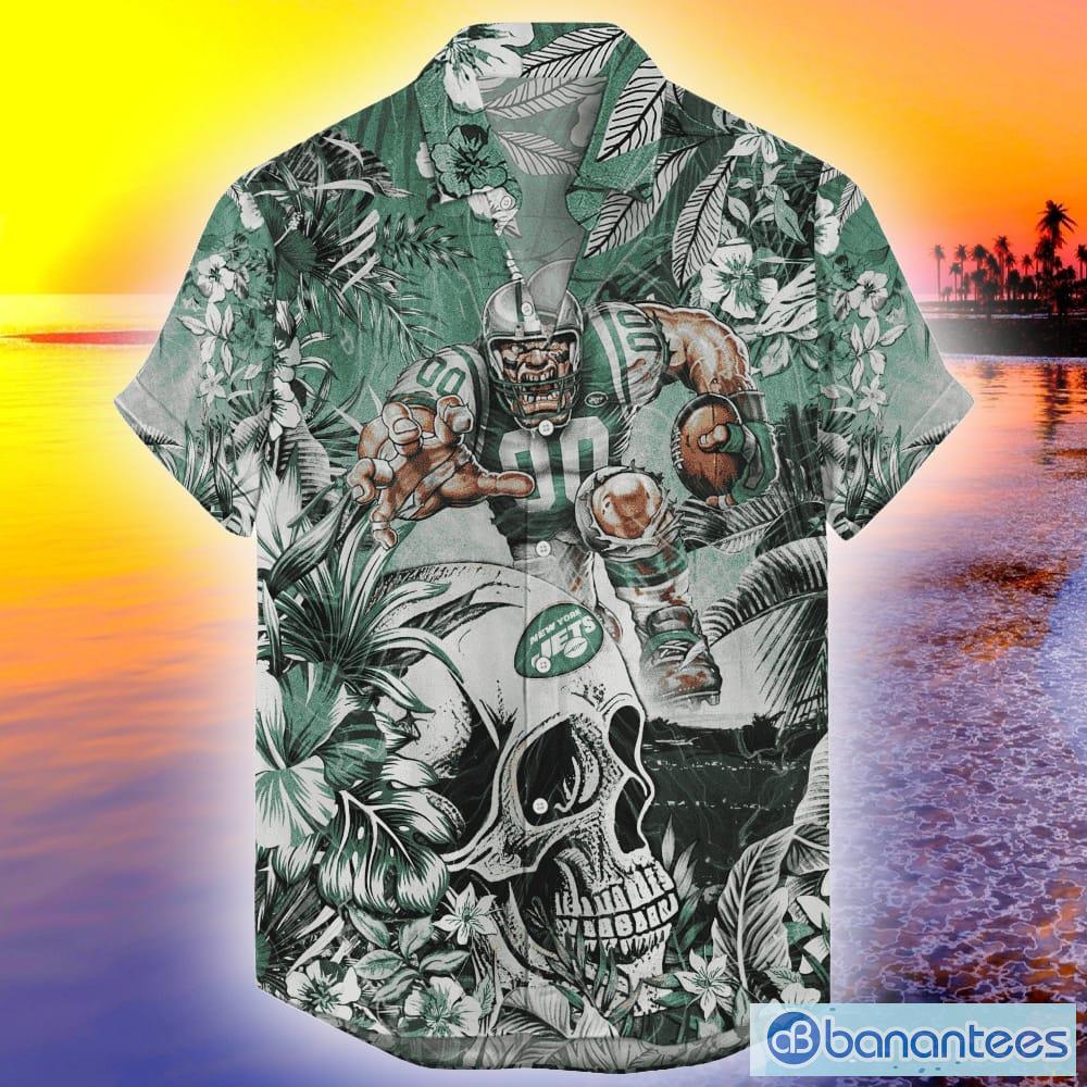 New York Jets Tropical Skull NFL Beach Hawaiian Shirt Men And Women For  Fans Gift - Banantees