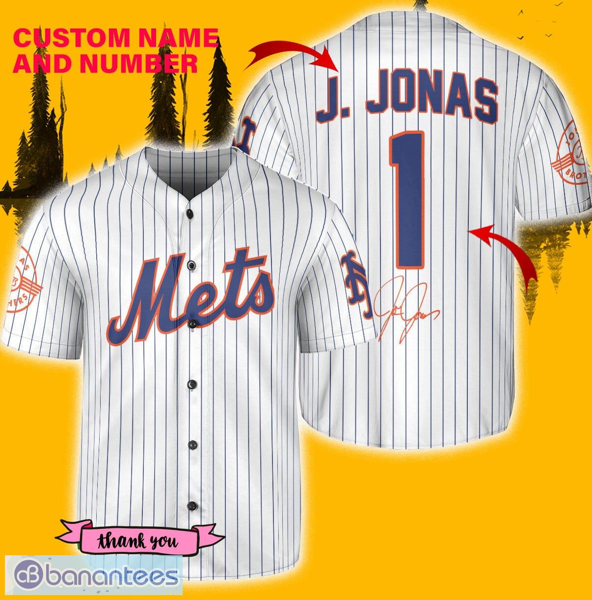 New York Mets K. Jonas Black Custom Number And Name Baseball