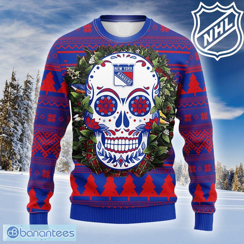 Custom Name NHL New York Rangers Ugly Christmas Sweater Perfect