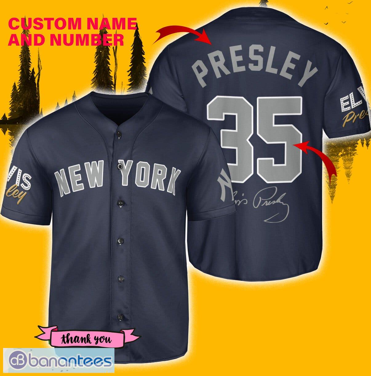 New York Yankees Elvis Presley Baseball Jersey 
