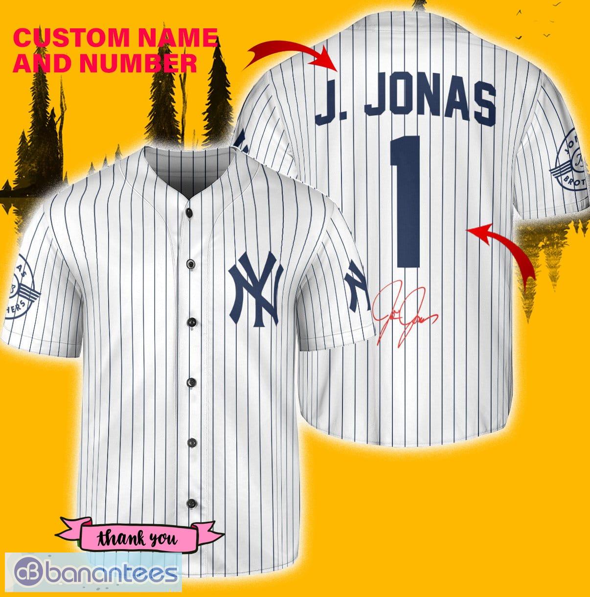 NY Yankees J. Jonas Jersey - White