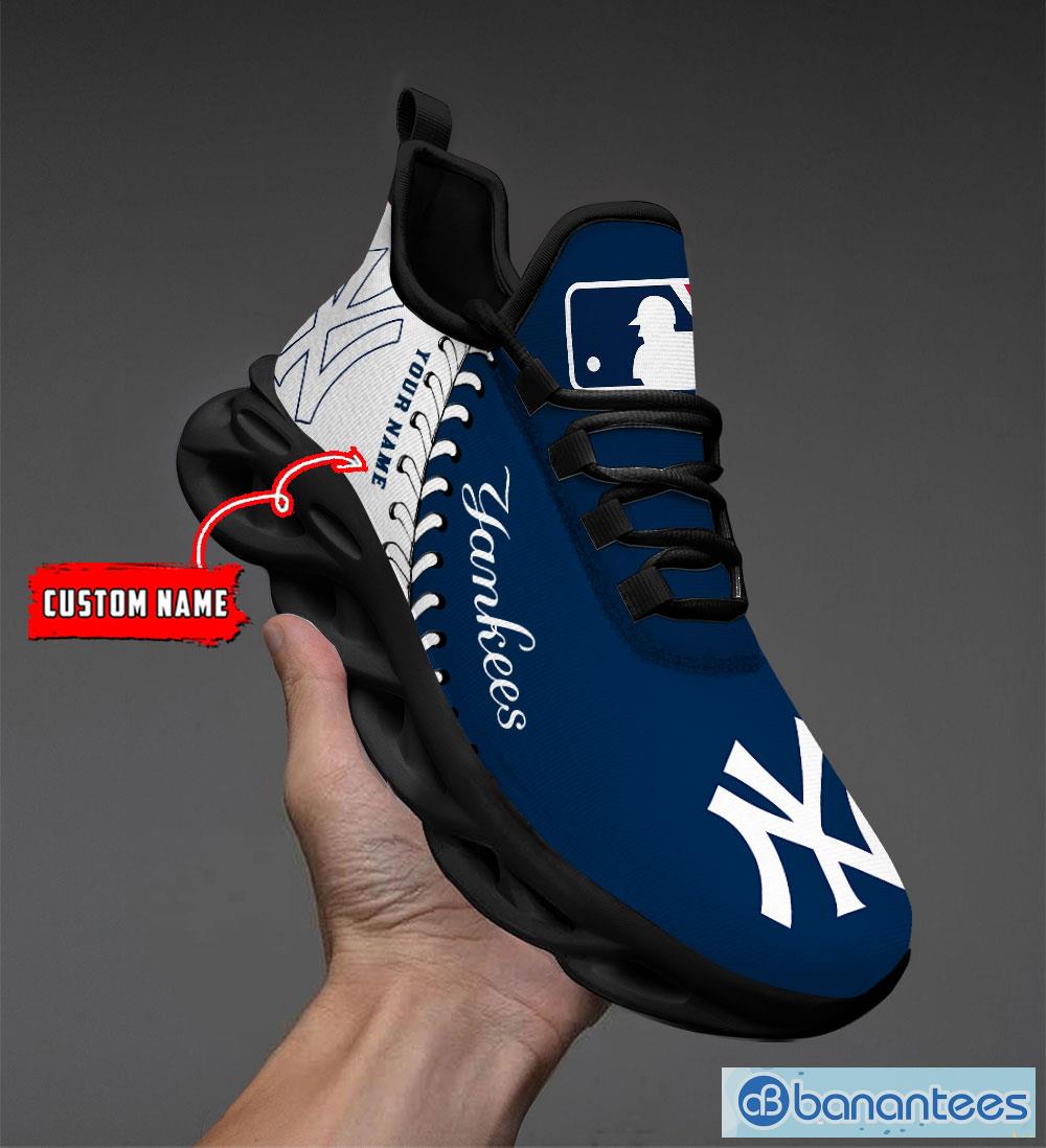 Personalize MLB New York Yankees Max Sole Sneakers Shoes - T