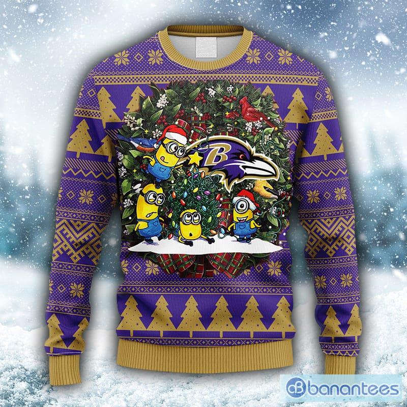 NFL Baltimore Ravens New Season Warmth Ugly Christmas 3D Sweater - Banantees