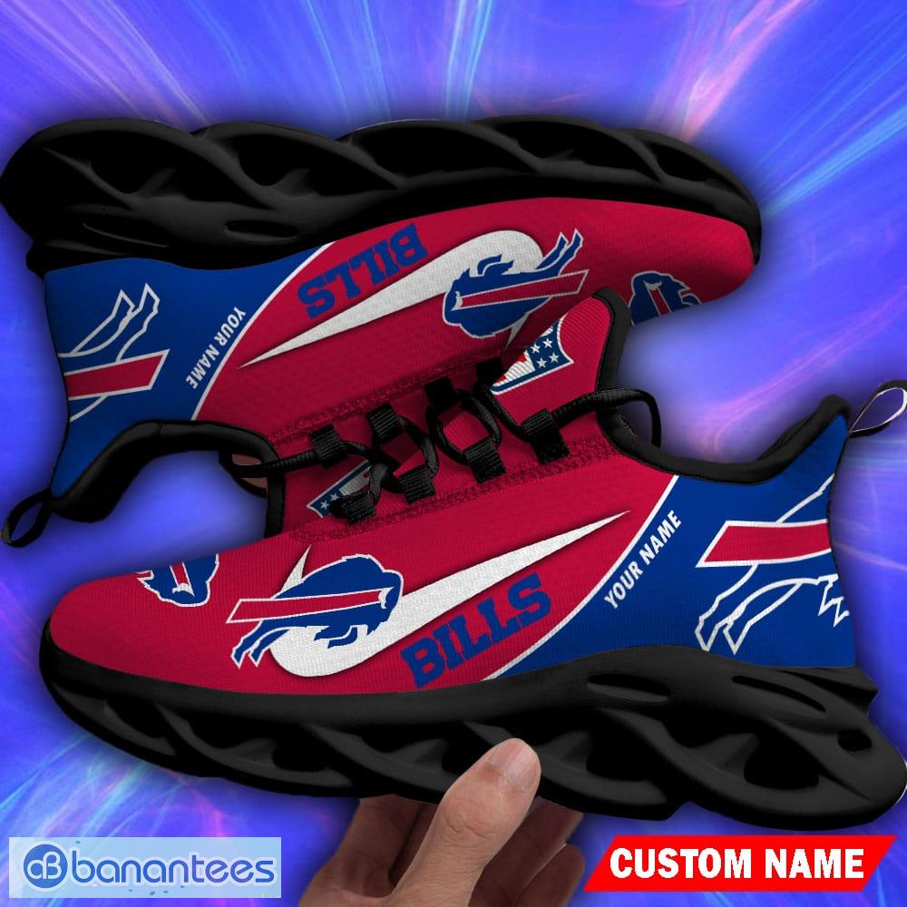 NFL Buffalo Bills Chunky Sneakers Black White Max Soul Shoes Men
