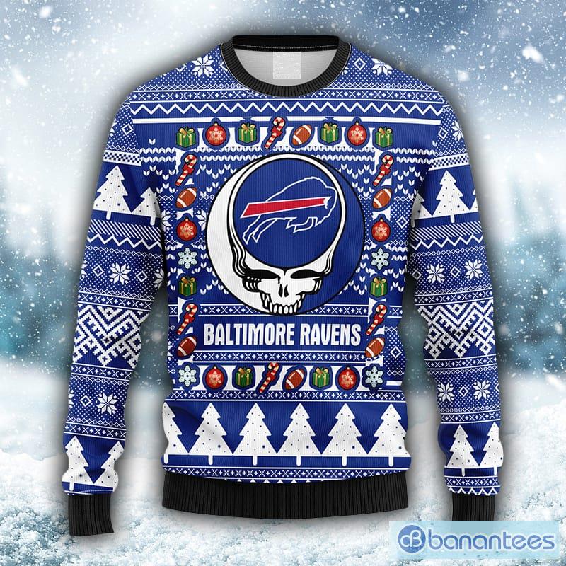 3D Print Baltimore Ravens Sweater NFL Football Fans Ugly Christmas Sweater  Christmas Gift For Men And Women