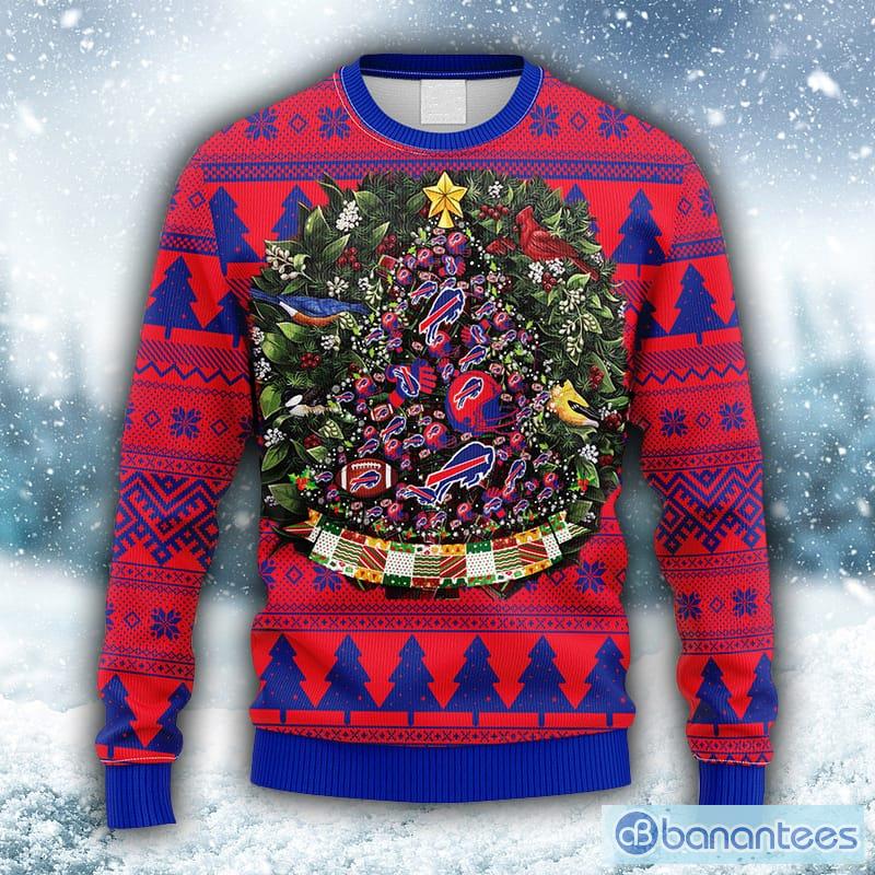 Christmas Gift Buffalo Bills Christmas Snowflakes Pattern 3D Ugly Christmas  Sweater For Men And Women