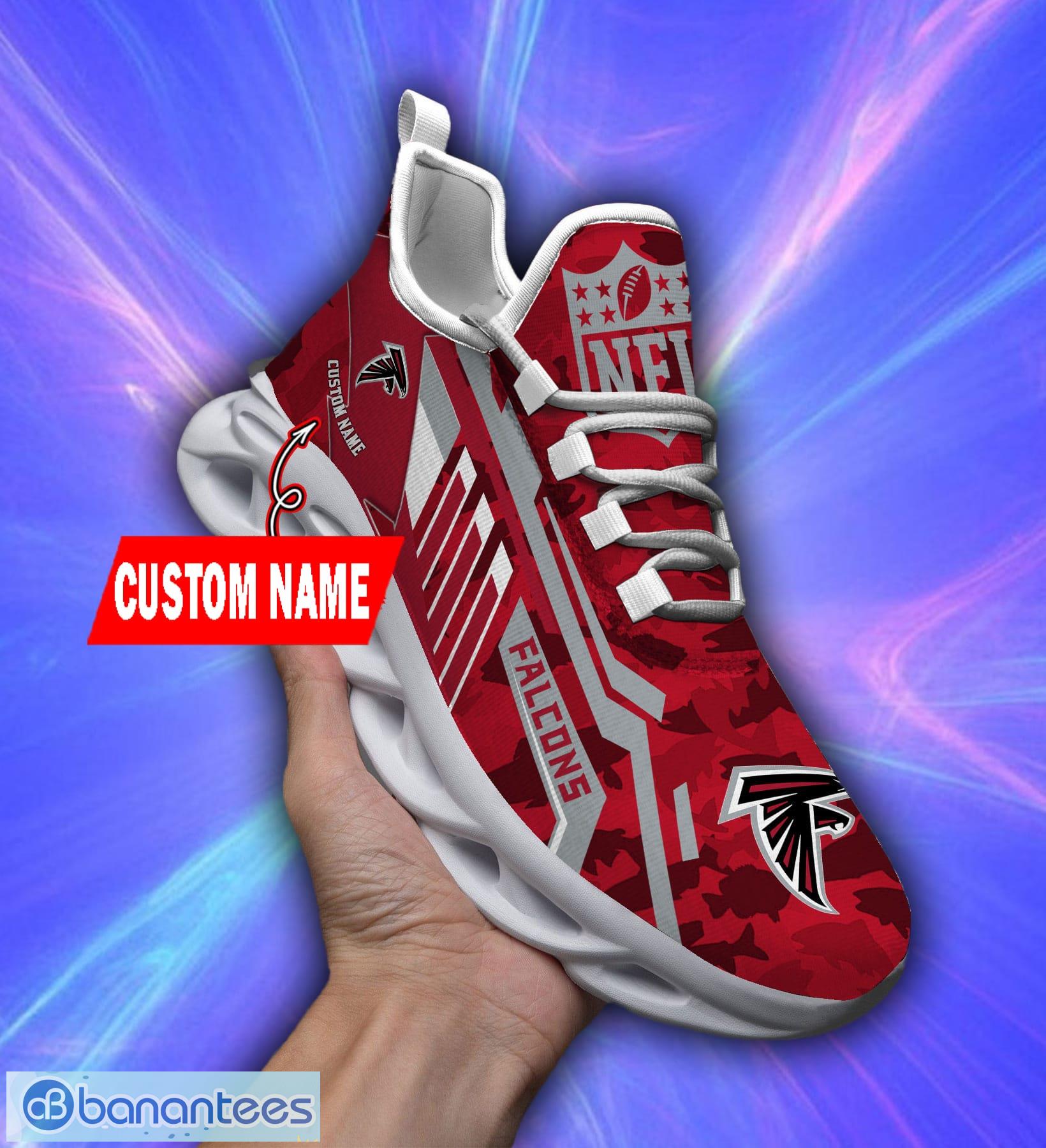 Custom Name NFL Fans Atlanta Falcons Max Soul Sneakers Sport Gift Walking  Shoes - Banantees