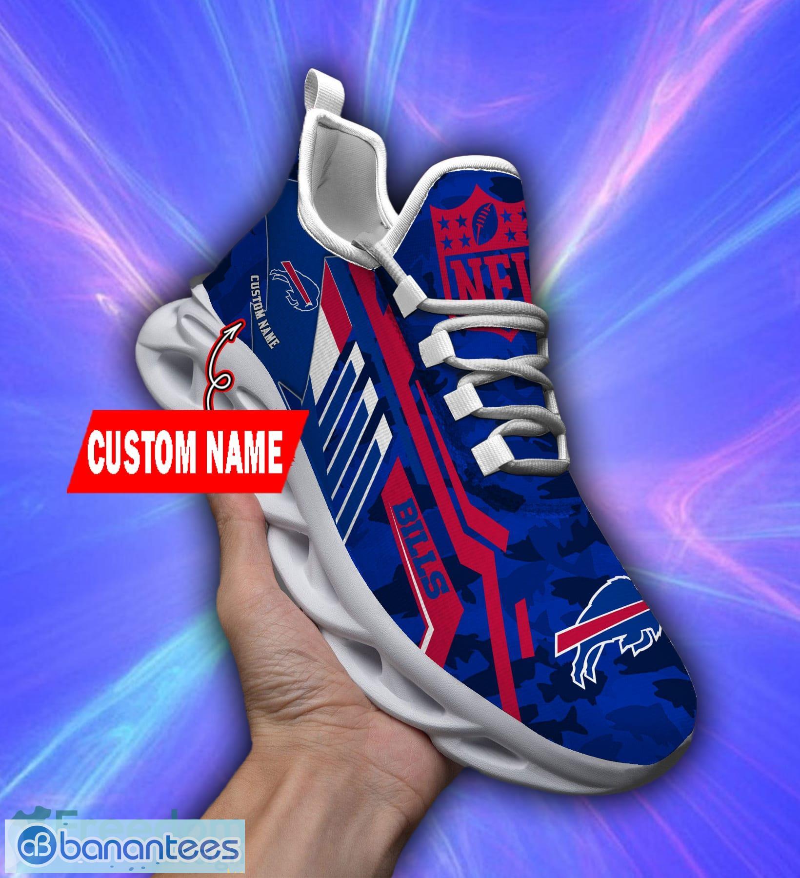 Custom Name Buffalo Bills Sneakers Max Soul Shoes For Men And Women NFL Fans