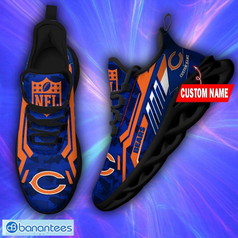 Chicago Bears NFL Max Soul Shoes Custom Name Sneakers Personalized Gifts  For NFL Fans - Banantees