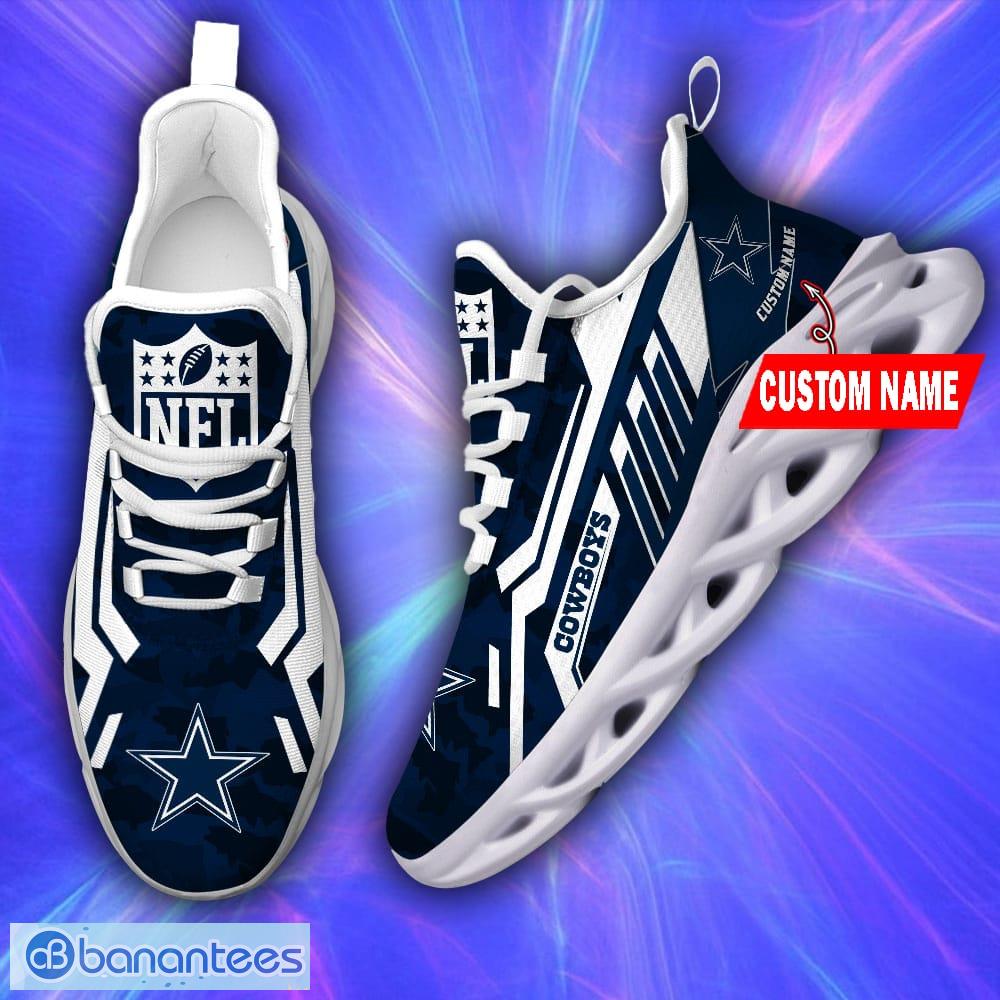 Dallas Cowboys NFL Max Soul Shoes Custom Name Sneakers - Banantees