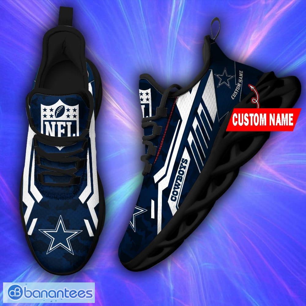 NFL Camo Fishing Dallas Cowboys Custom Name Max Soul Shoes Gift Fans -  Banantees