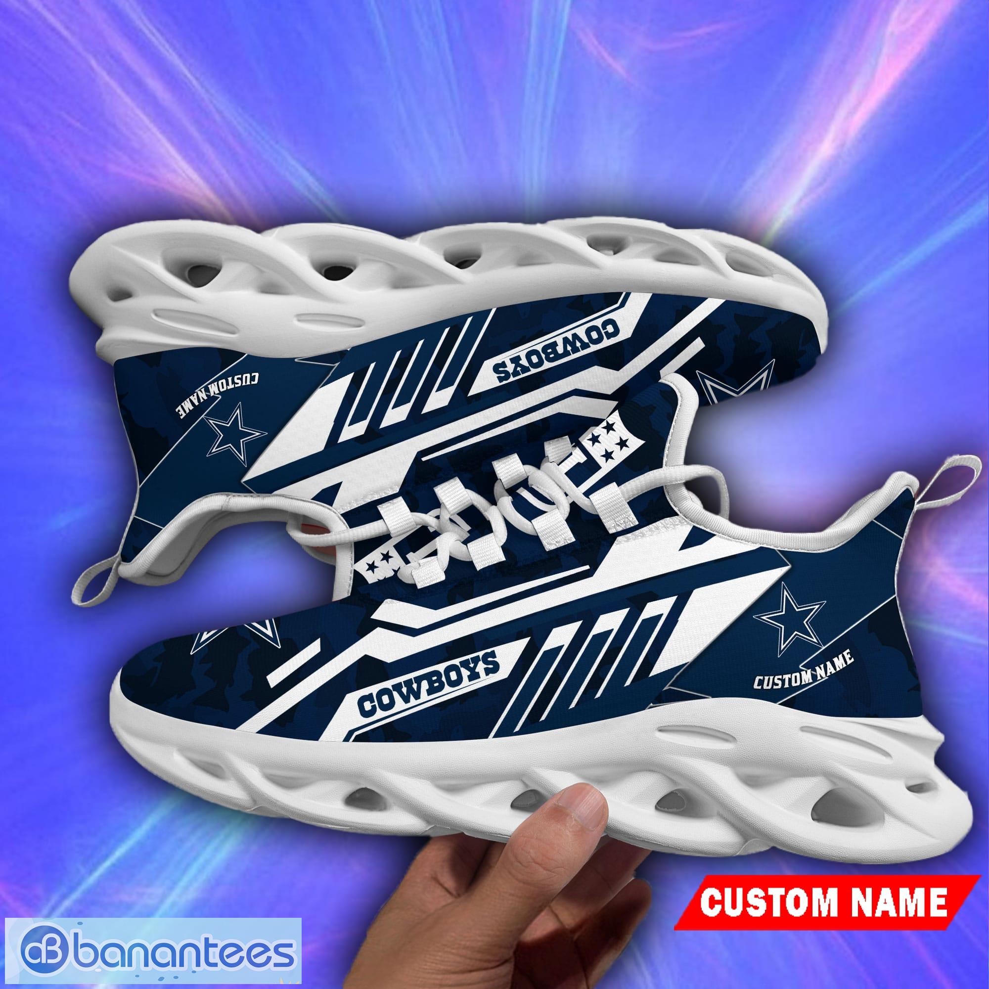 NFL Camo Fishing Dallas Cowboys Custom Name Max Soul Shoes Gift Fans -  Banantees