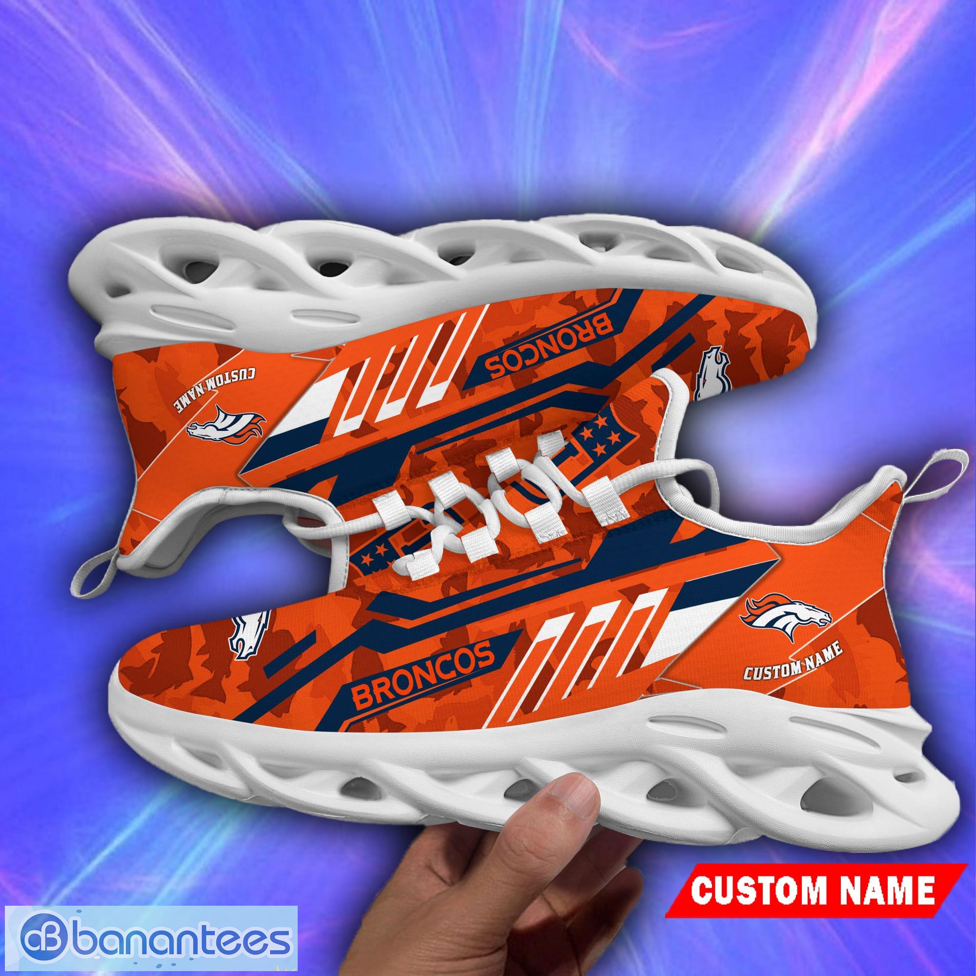 Denver Broncos NFL Custom Name Max Soul Shoes Special Gift For Men