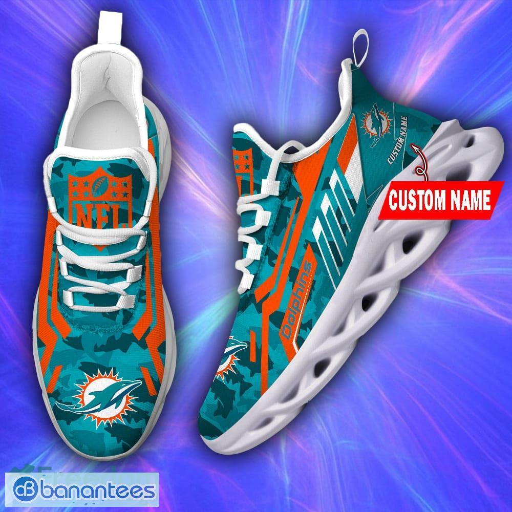 Miami Dolphins NFL Max Soul Sneakers Running Shoes - Banantees