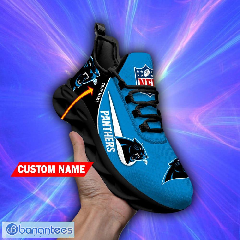 Carolina Panthers Custom Name Luxury NFL Max Soul Shoes Design 5 Chunky  Sneakers For Men And Women - Banantees