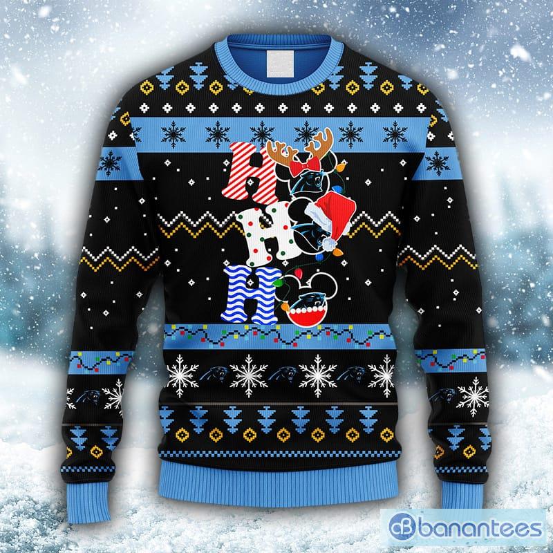 Men And Women Christmas Gift NFL Carolina Panthers Logo With Funny Grinch  3D Ugly Christmas Sweater For Fans - Banantees