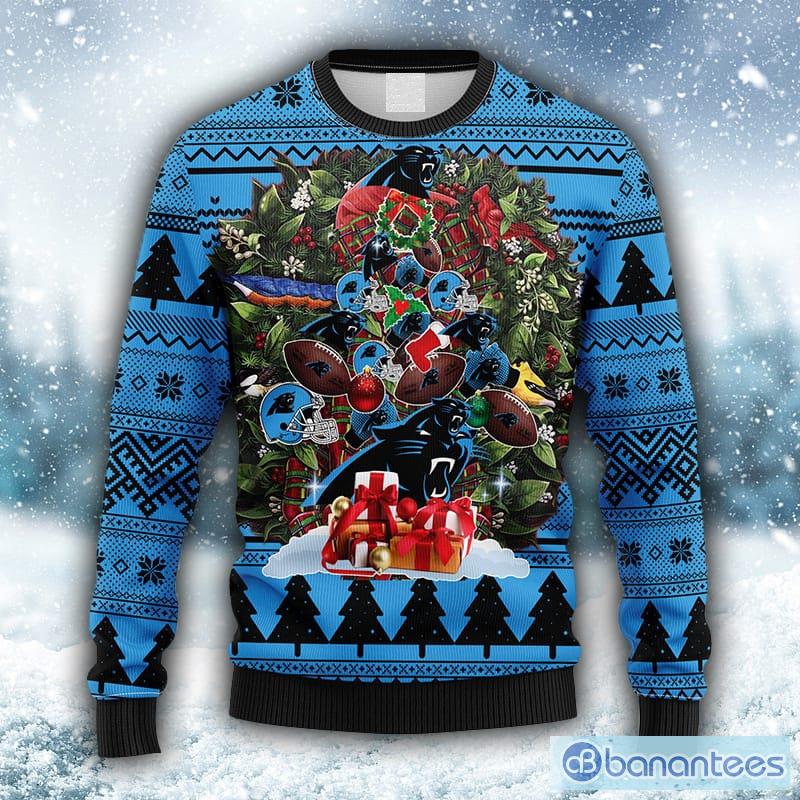 NFL Carolina Panthers Christmas All Over Print Fun Ugly Sweater